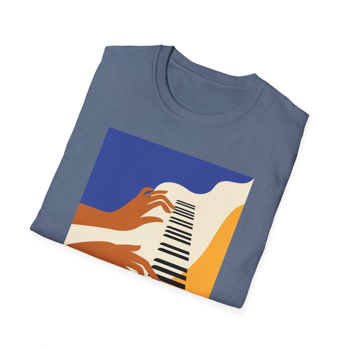 10%OFF at checkout! - Piano Hands Graphic T-Shirt — Abstract Music Art Tee