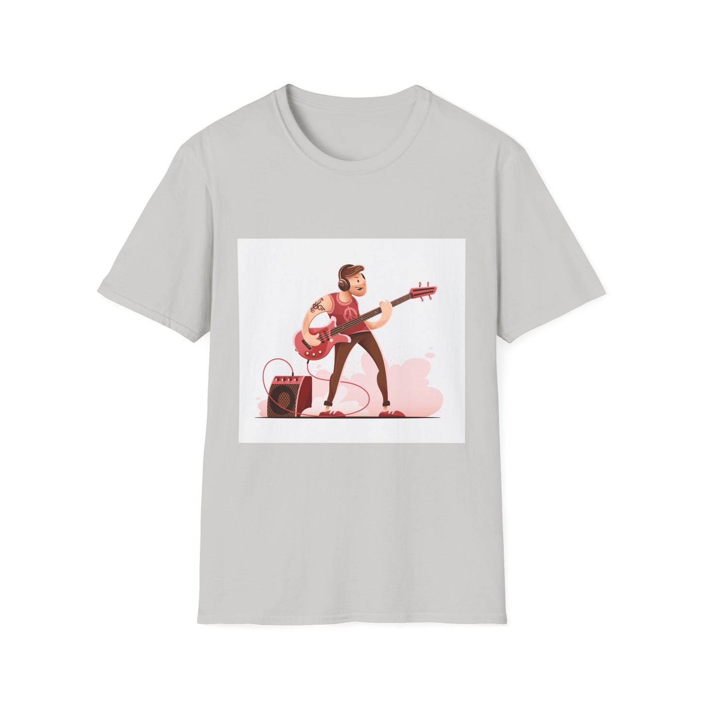 Bass Guitarist Graphic T-Shirt — Retro Bass Player Design for Musicians & Music Lovers