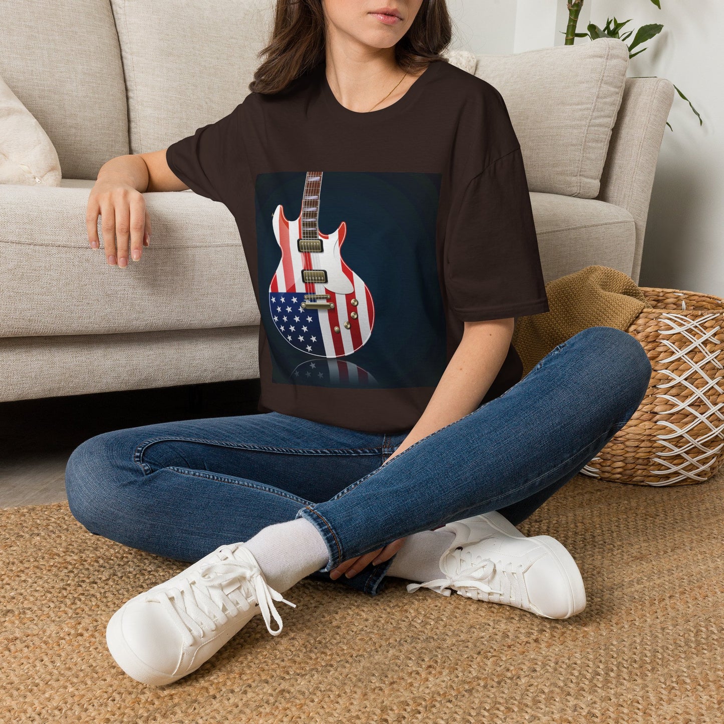 10% Off at checkout - American Flag Electric Guitar T-Shirt — Patriotic Rock Tee