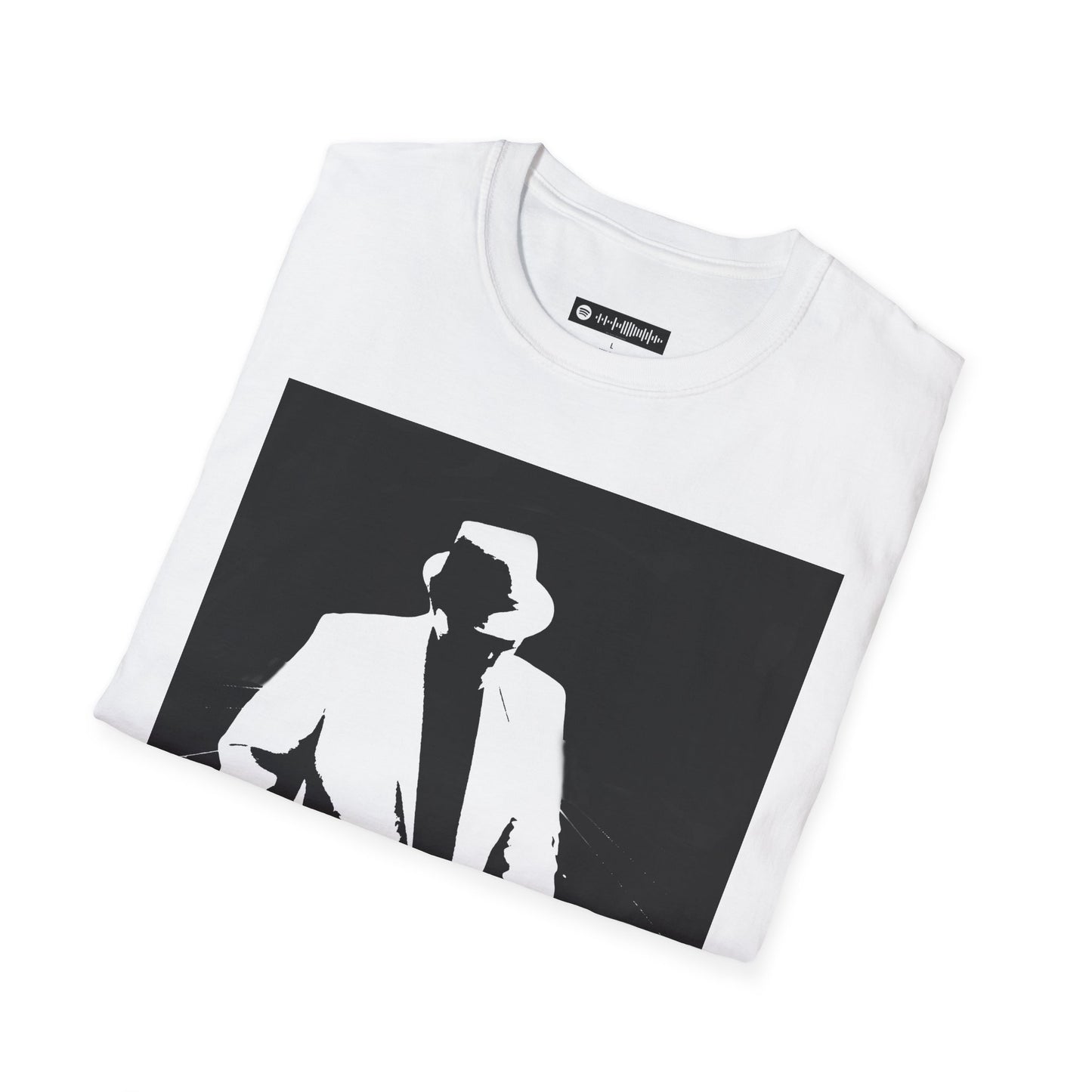 Slide Power Ron Turner Blues Artist Silhouette T-Shirt — Vintage Band Music Tee