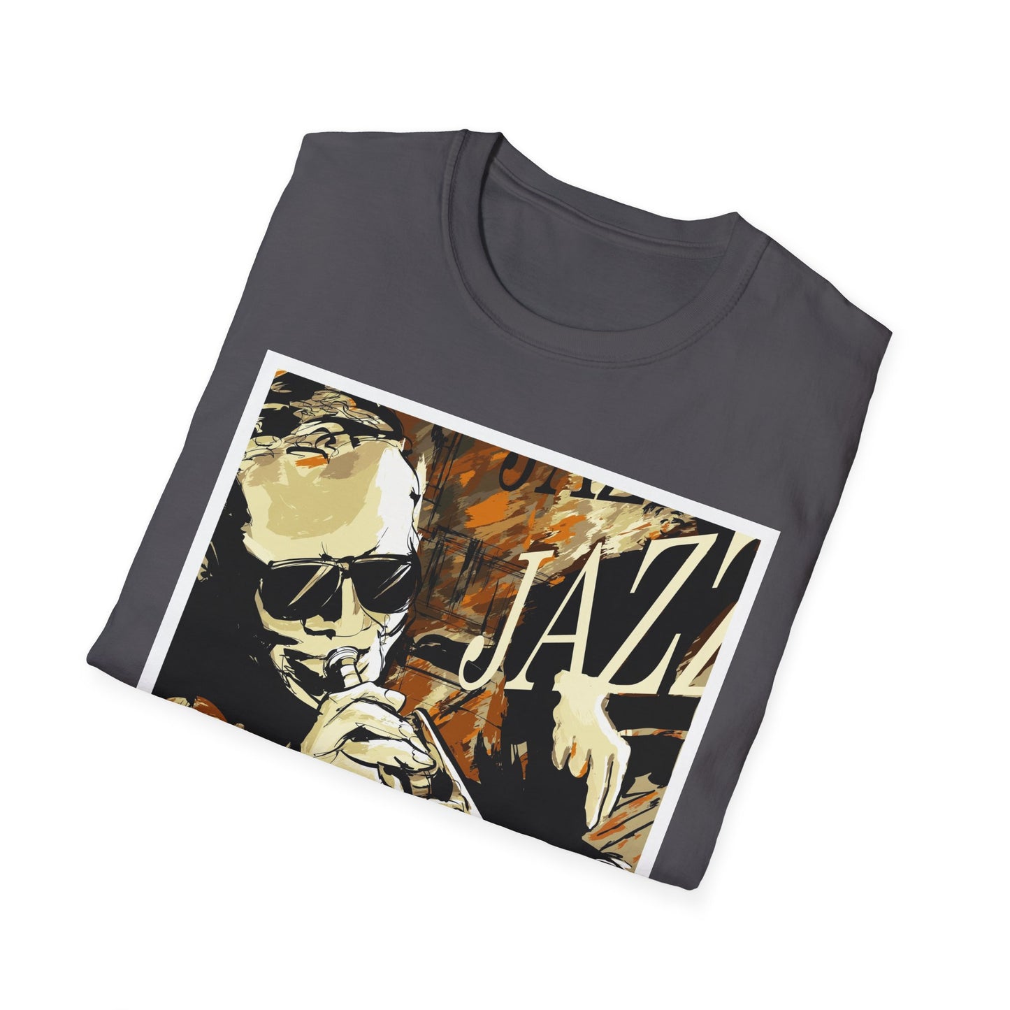 Jazz Trumpet Graphic T-Shirt — Vintage Sax/Trumpet Music Tee