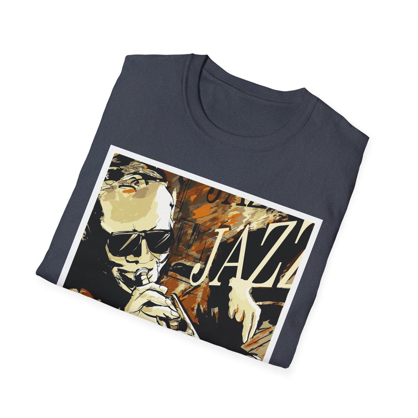 Jazz Trumpet Graphic T-Shirt — Vintage Sax/Trumpet Music Tee