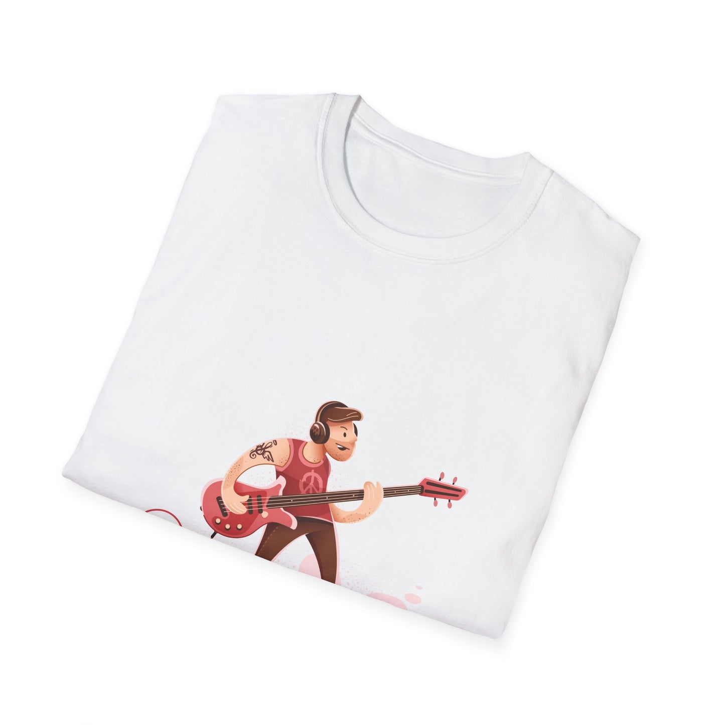 Bass Guitarist Graphic T-Shirt — Retro Bass Player Design for Musicians & Music Lovers