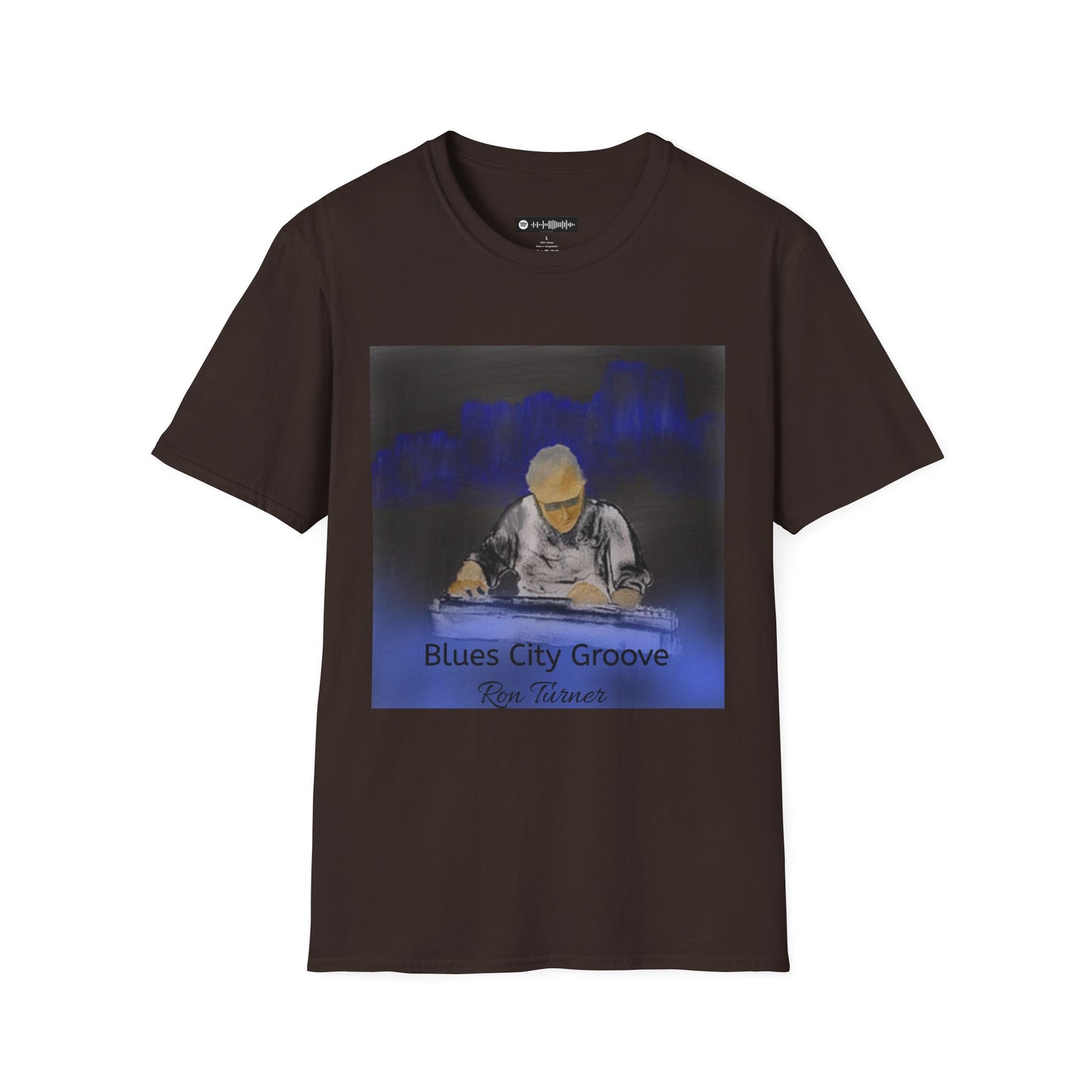 Blues City Groove, Steel Guitarist T-Shirt — Moody Nightclub Electronic Music Tee