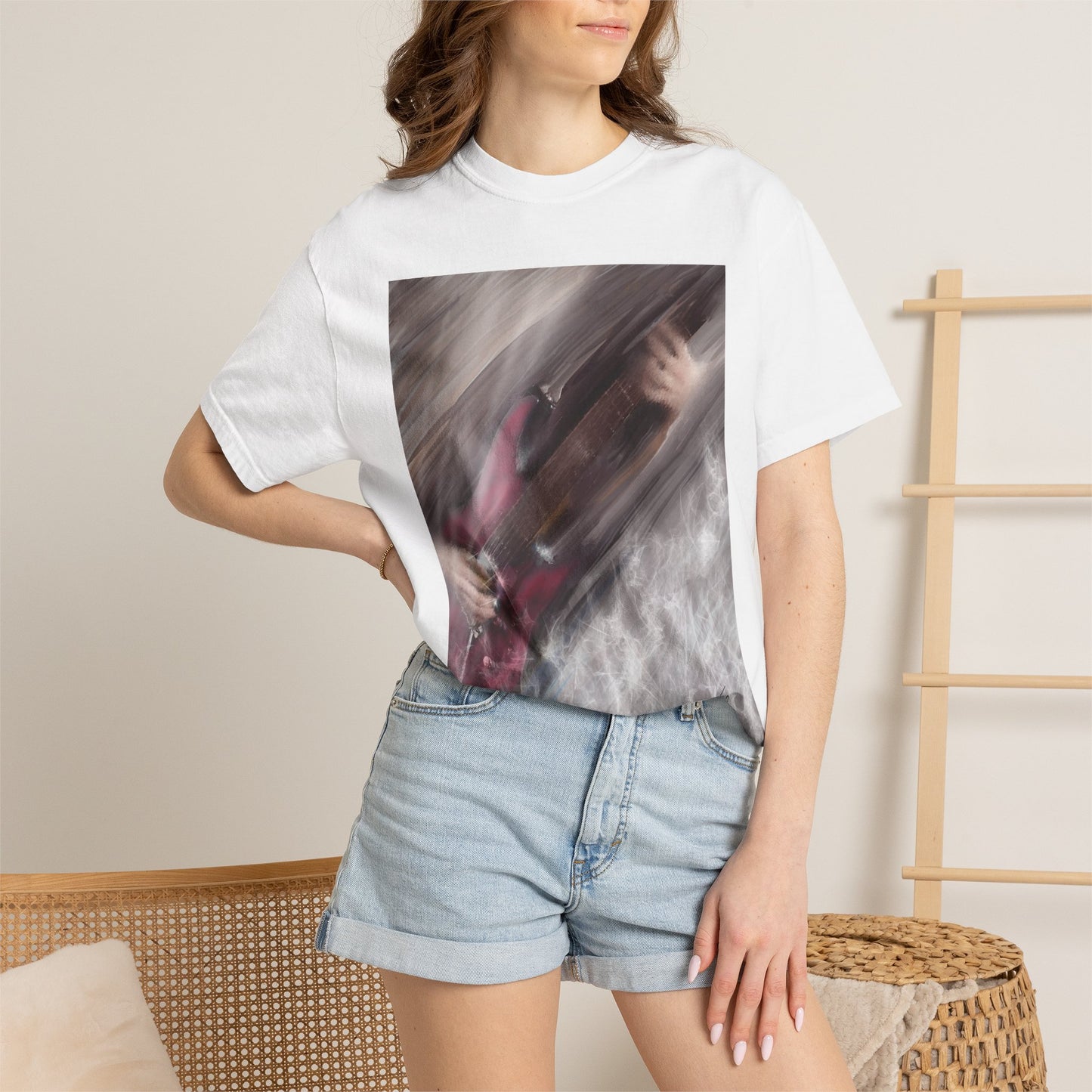 10%OFF at checkout! - Electric Motion Guitar T-Shirt, Red