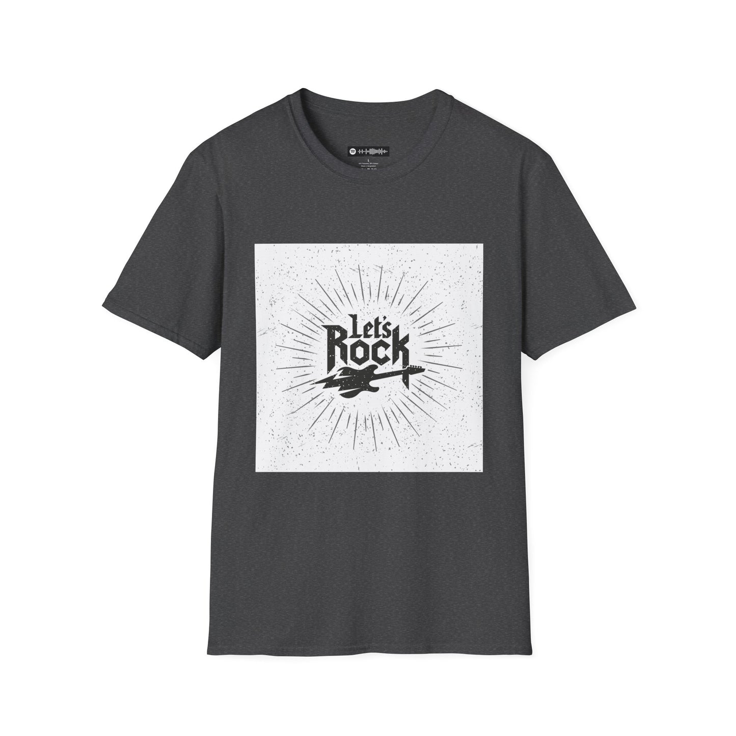 10% Off at checkout - Let's Rock T-Shirt — Vintage Guitar Graphic Tee