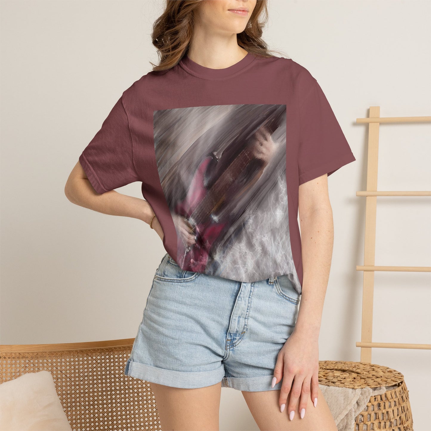 10%OFF at checkout! - Electric Motion Guitar T-Shirt, Red