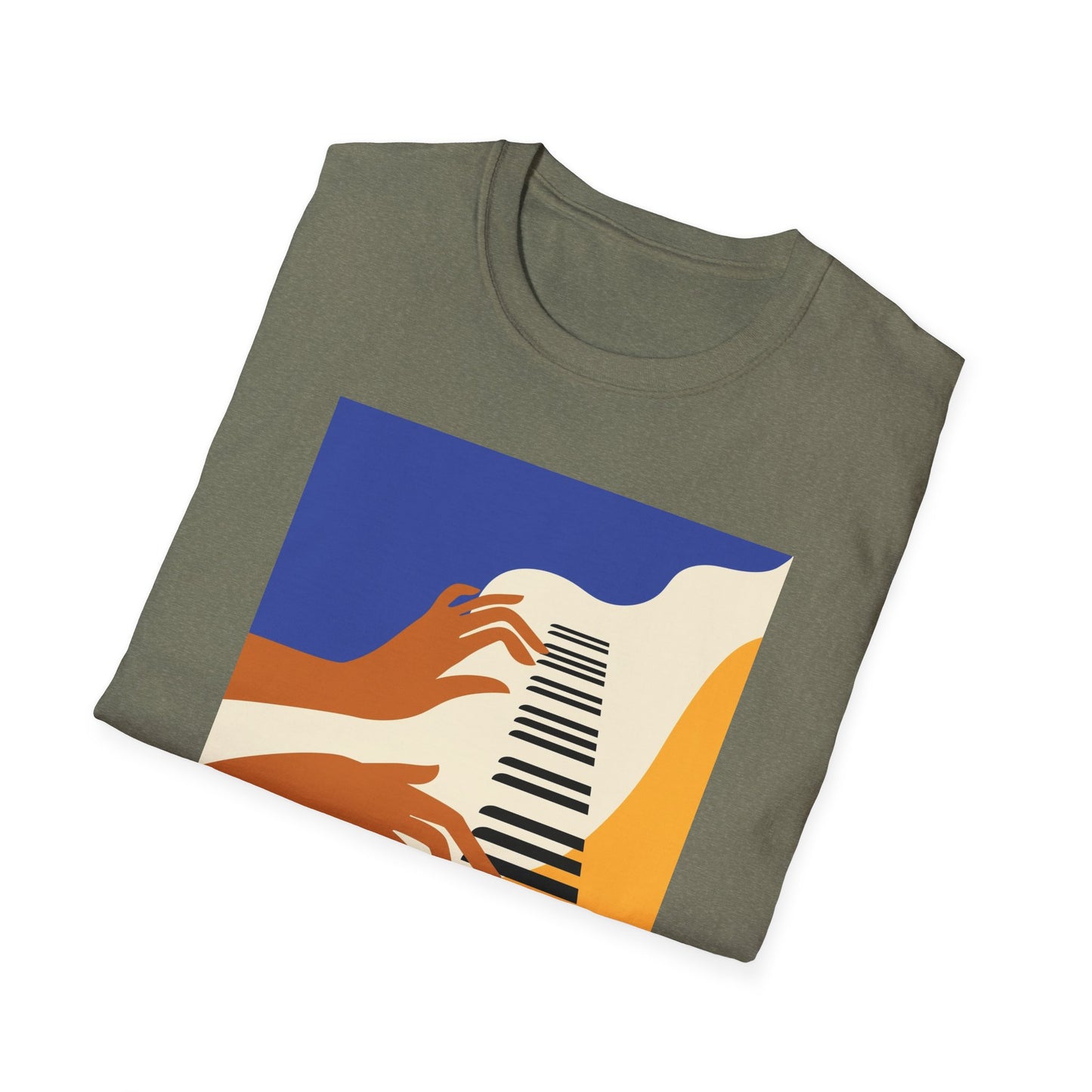 10%OFF at checkout! - Piano Hands Graphic T-Shirt — Abstract Music Art Tee