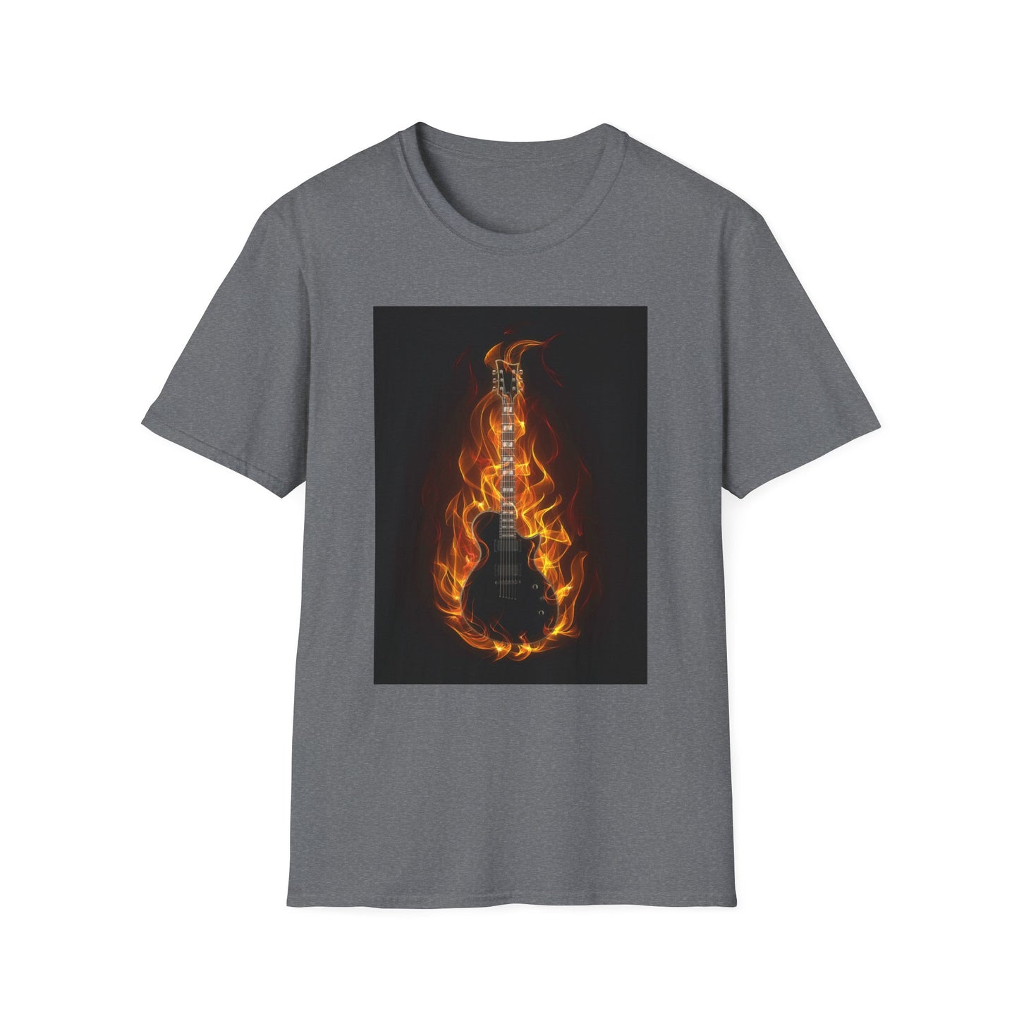 10%OFF at checkout! - Flaming Electric Guitar T-Shirt