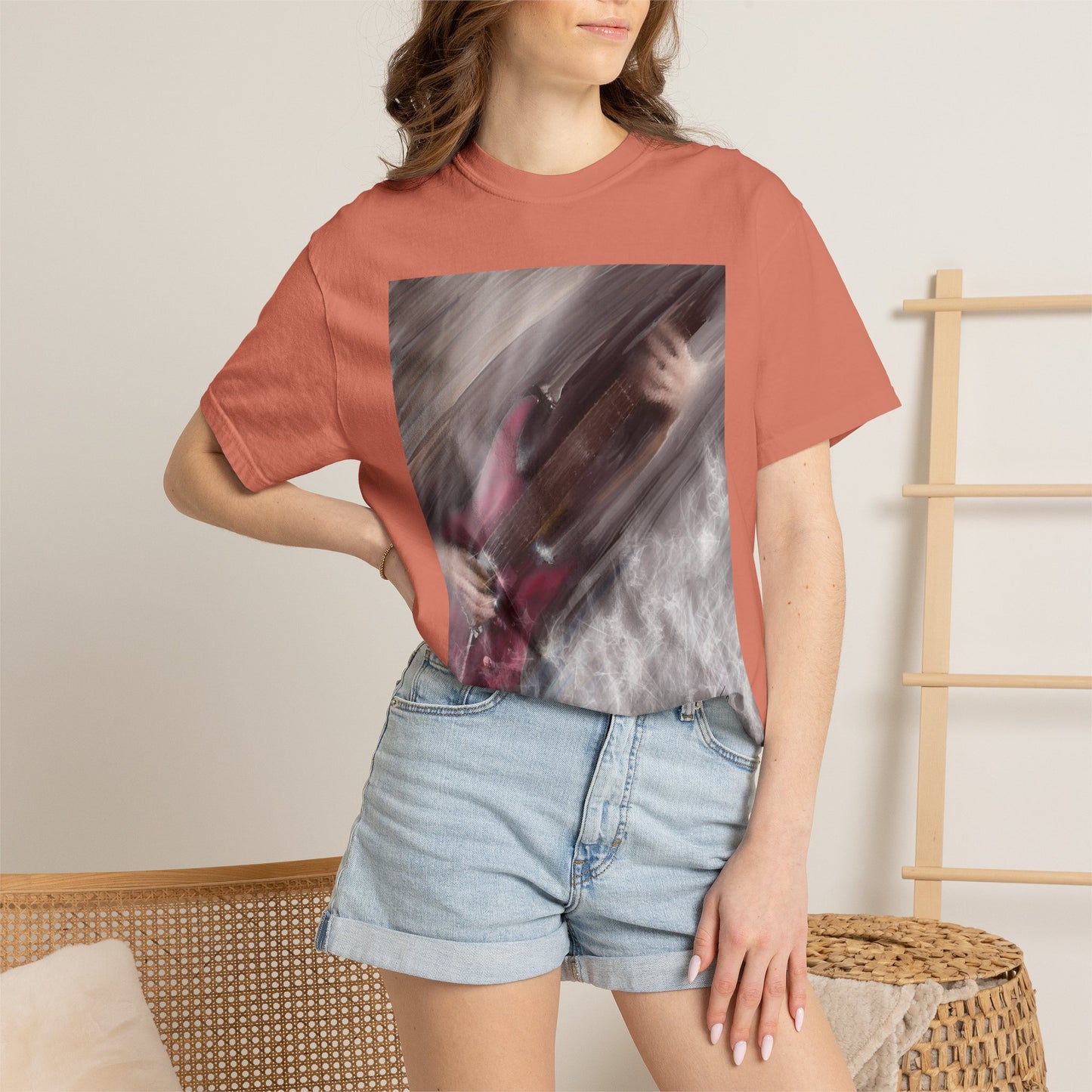 10%OFF at checkout! - Electric Motion Guitar T-Shirt, Red