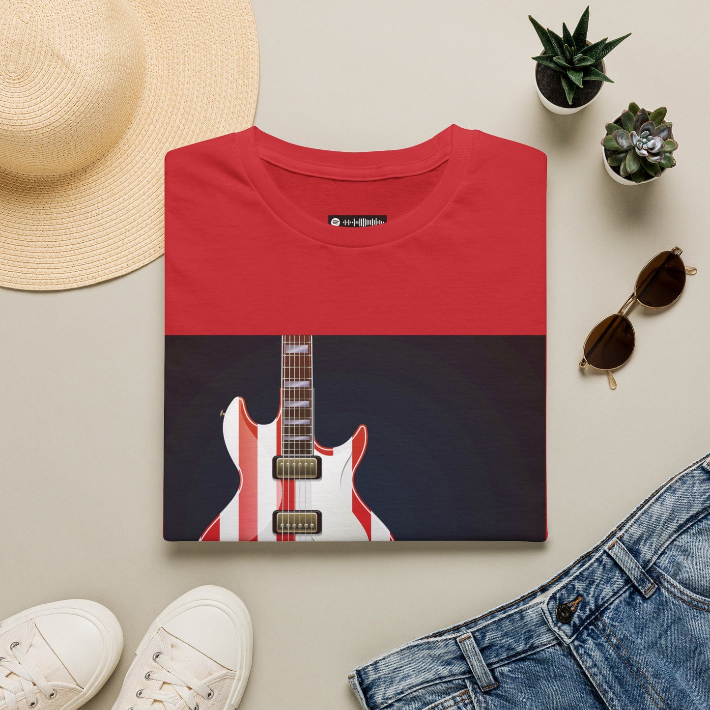 10% Off at checkout - American Flag Electric Guitar T-Shirt — Patriotic Rock Tee