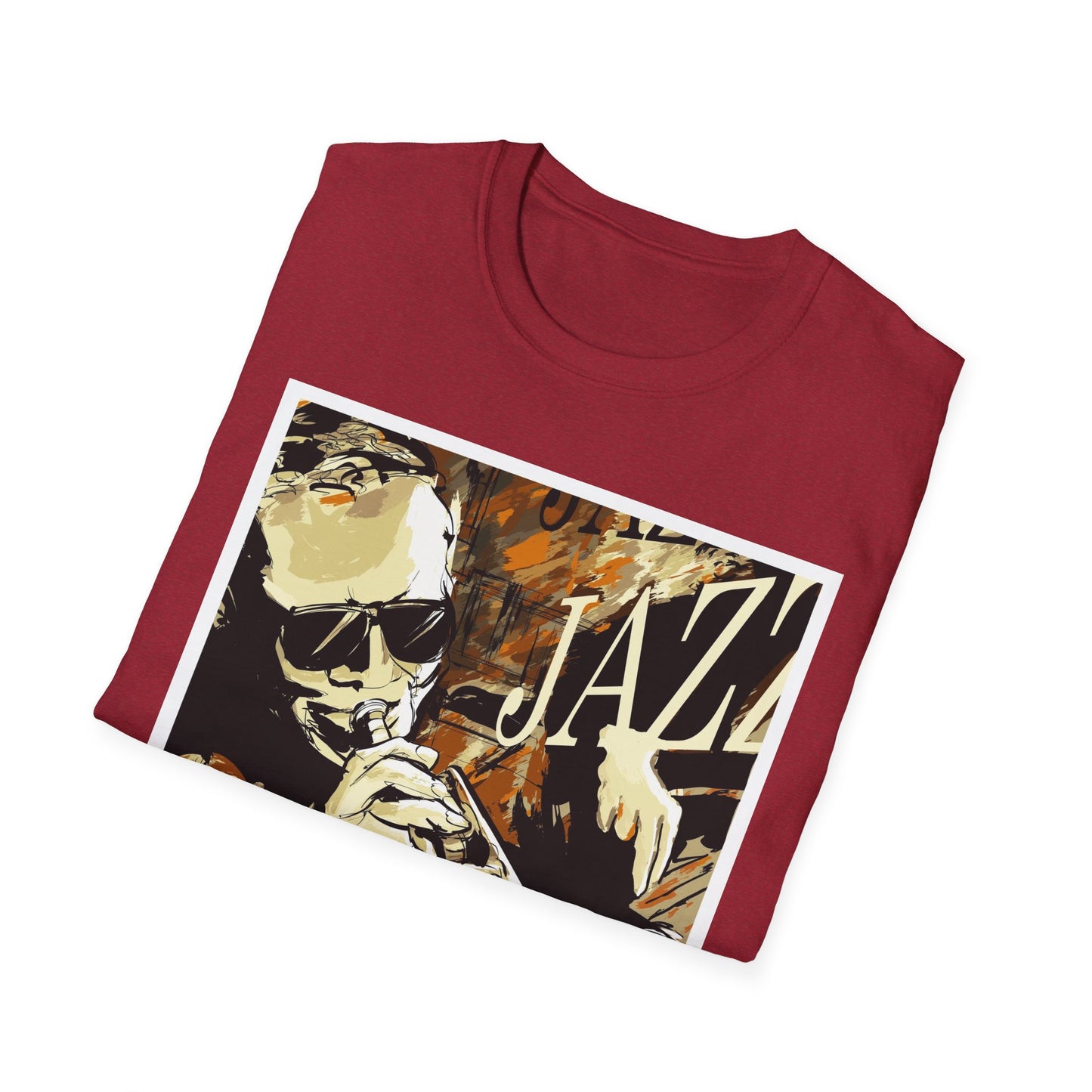 Jazz Trumpet Graphic T-Shirt — Vintage Sax/Trumpet Music Tee