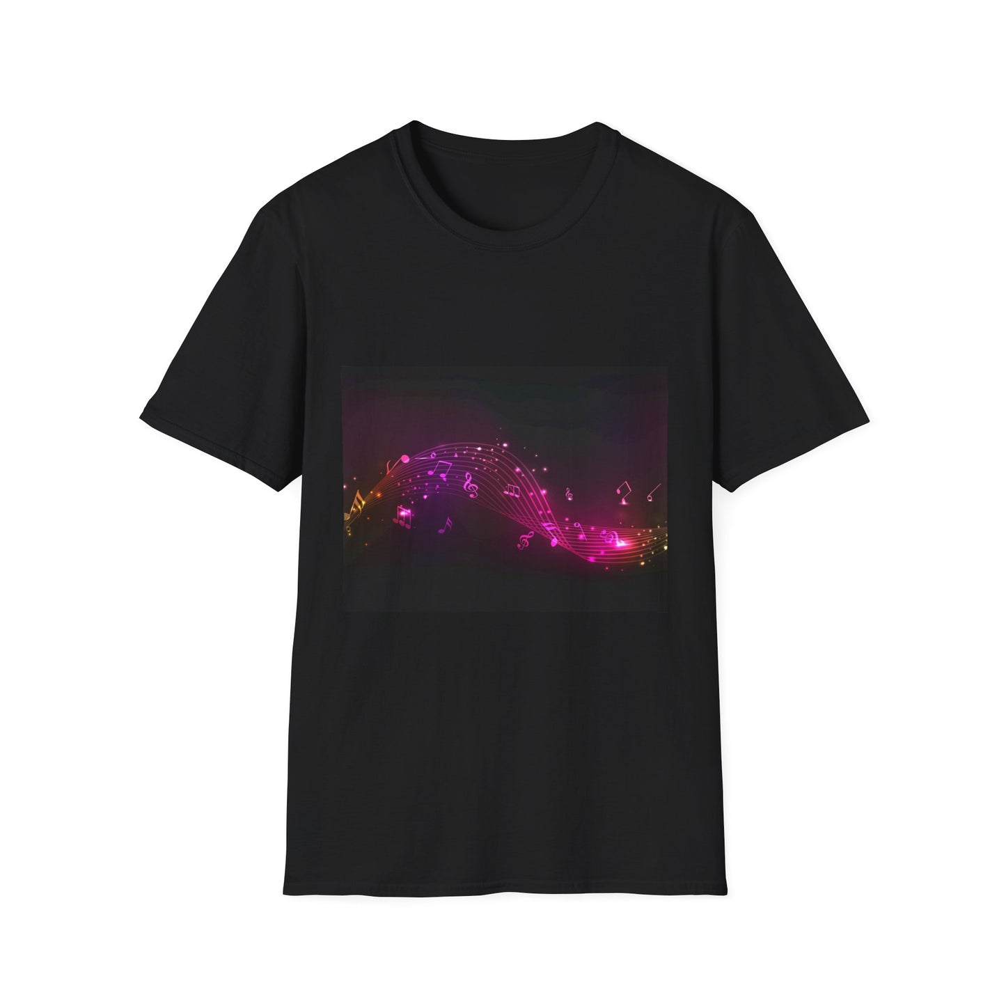 10%OFF at checkout! - Galaxy Wave T‑Shirt — Neon Pink Cosmic Landscape Tee