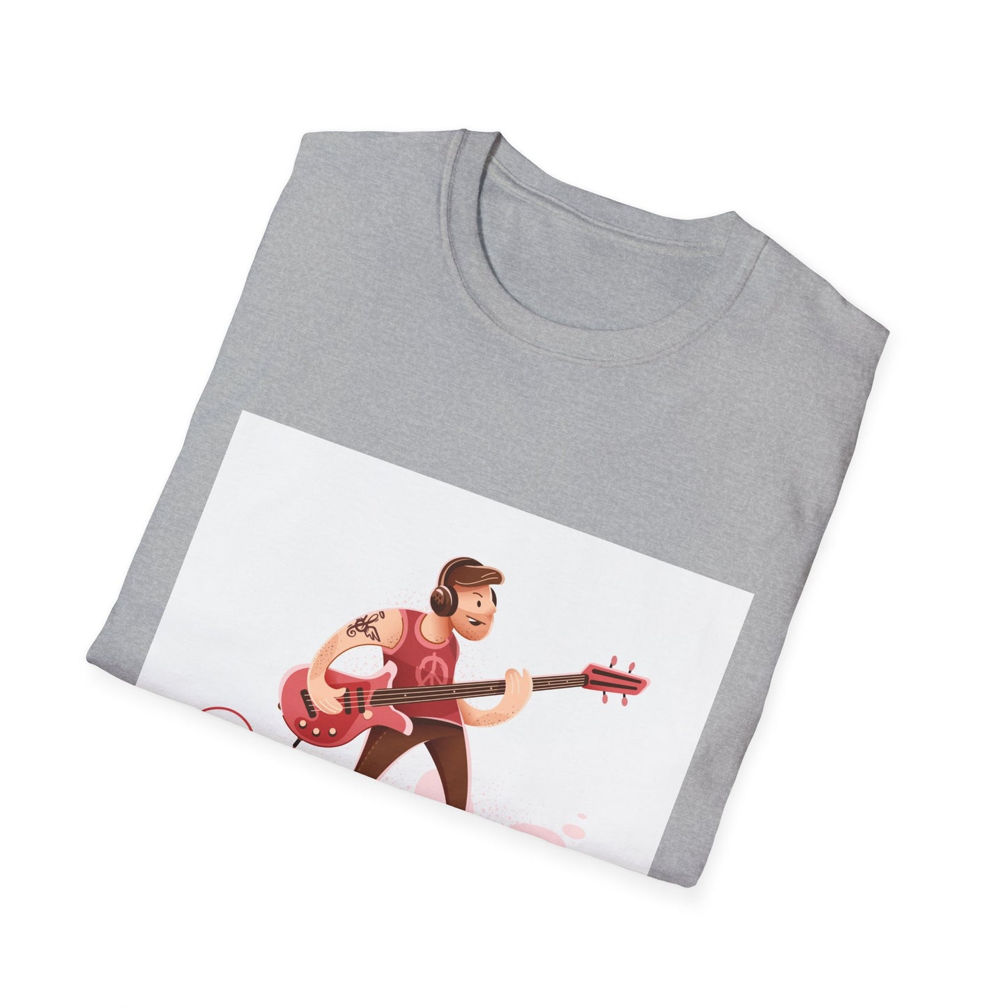 Bass Guitarist Graphic T-Shirt — Retro Bass Player Design for Musicians & Music Lovers