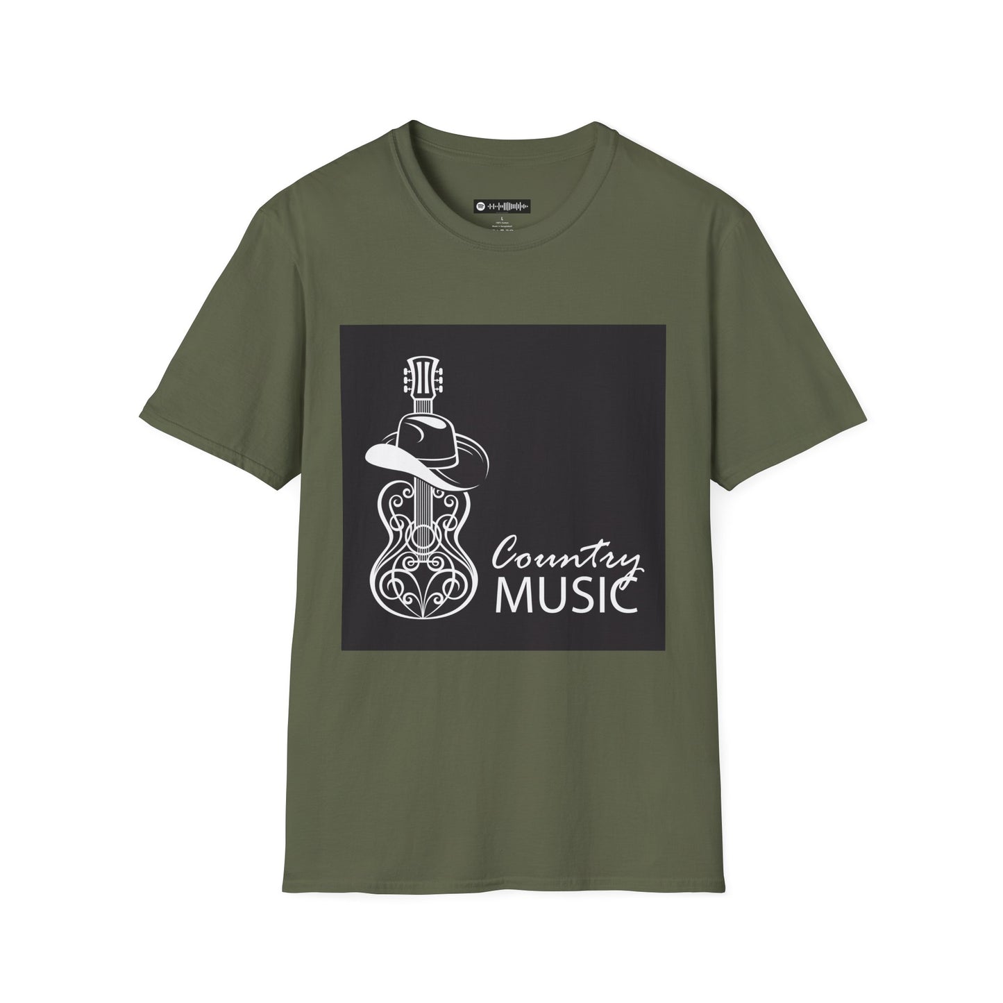 10% Off at checkout - Country Music T-Shirt — Guitar & Cowboy Hat Design