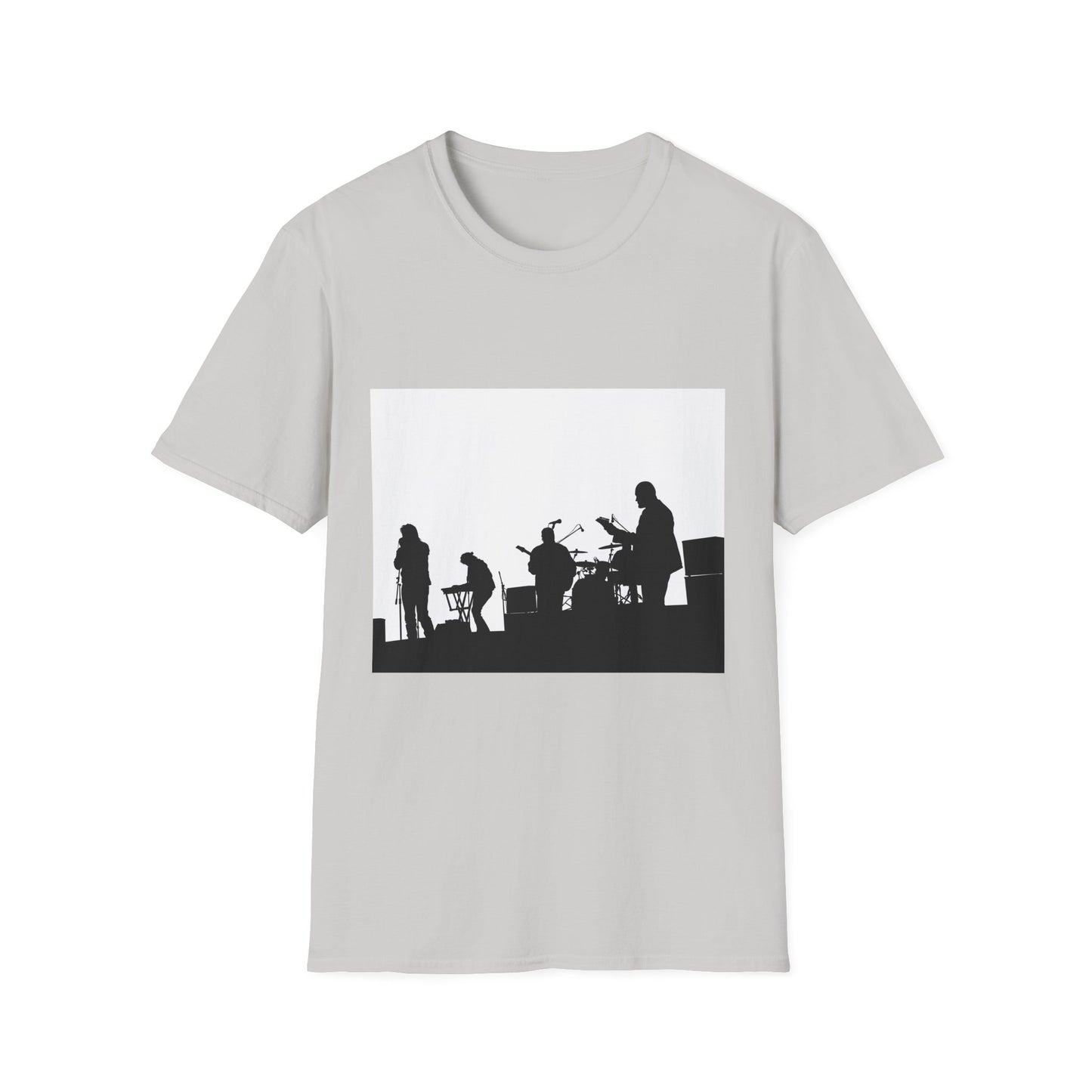 Band Silhouette T-Shirt — Live Music Stage Graphic Tee