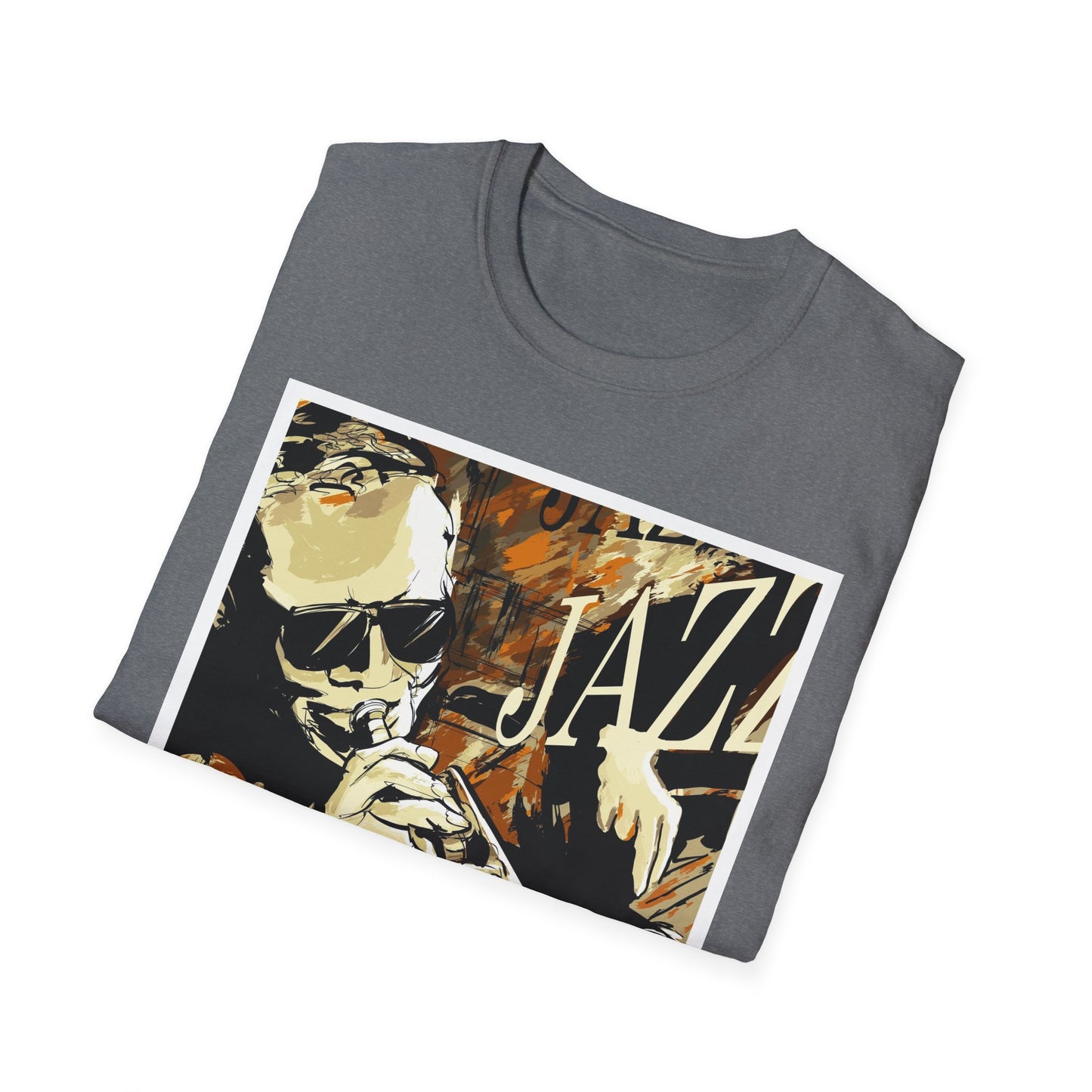 Jazz Trumpet Graphic T-Shirt — Vintage Sax/Trumpet Music Tee