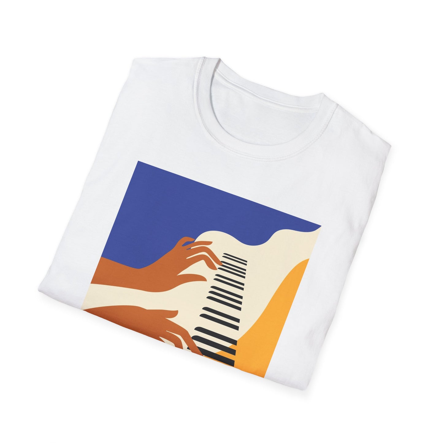 10%OFF at checkout! - Piano Hands Graphic T-Shirt — Abstract Music Art Tee