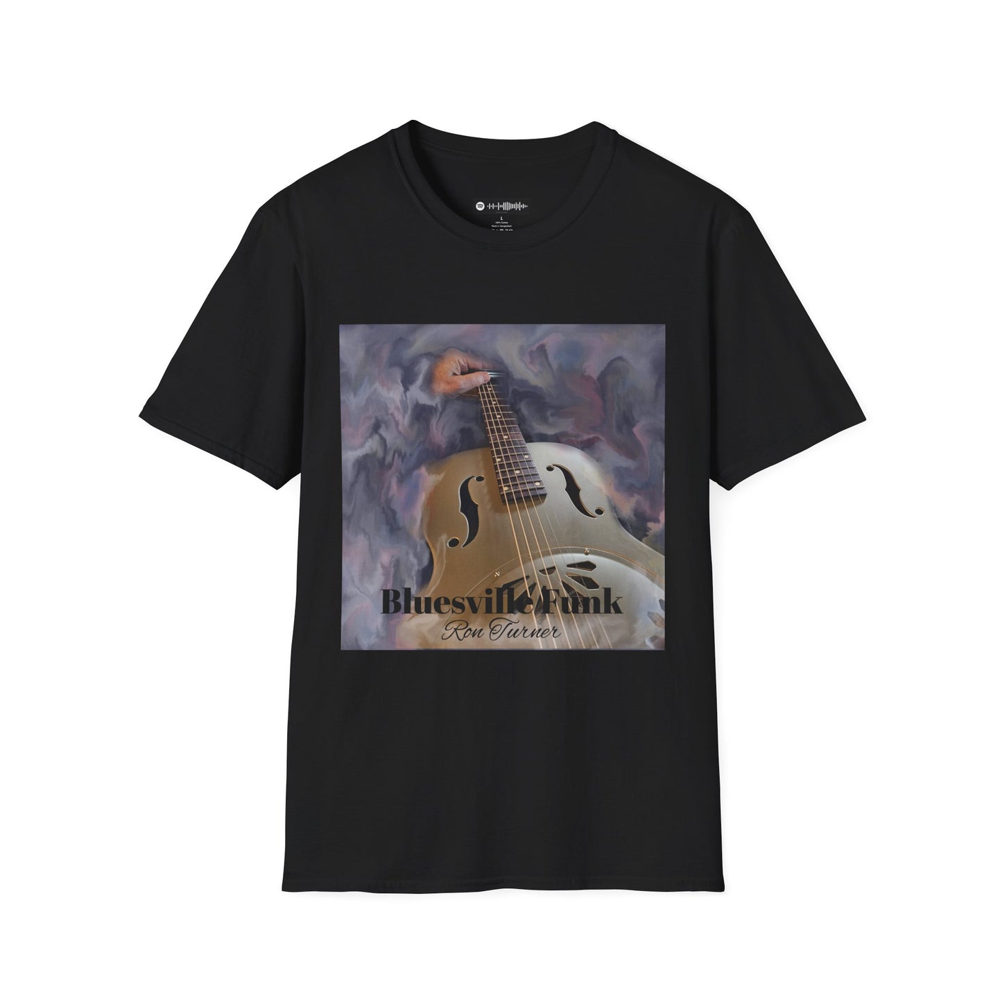 Bluesville Funk T-Shirt — Vintage Resonator Art Tee for Musicians & Music Lovers