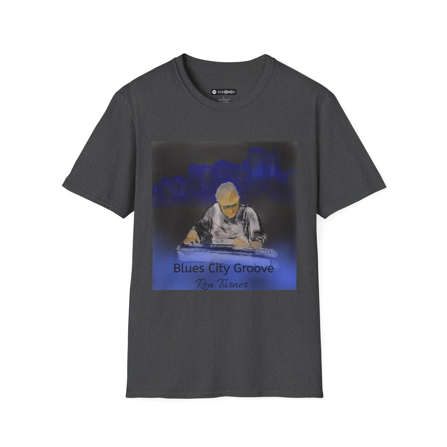 Blues City Groove, Steel Guitarist T-Shirt — Moody Nightclub Electronic Music Tee