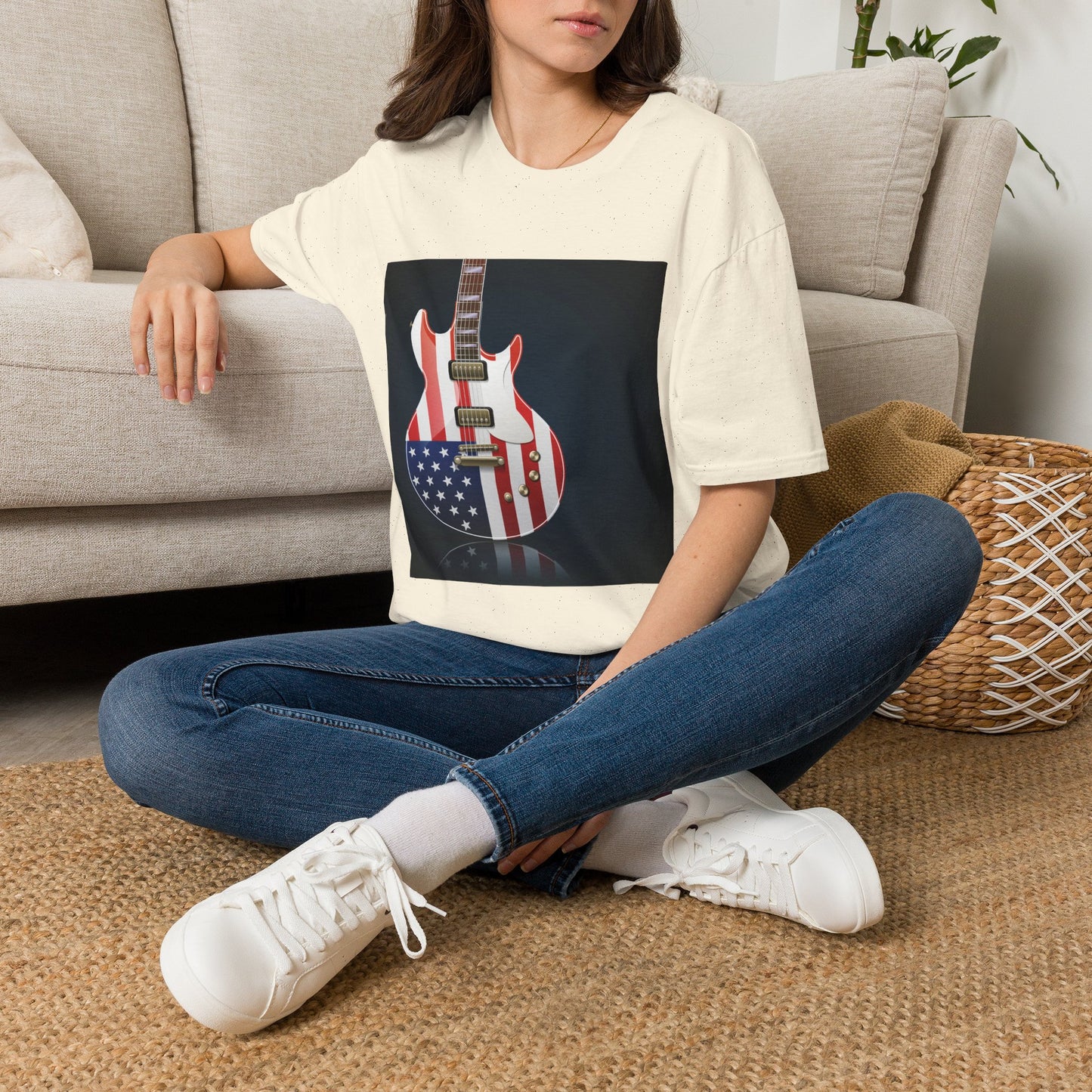10% Off at checkout - American Flag Electric Guitar T-Shirt — Patriotic Rock Tee