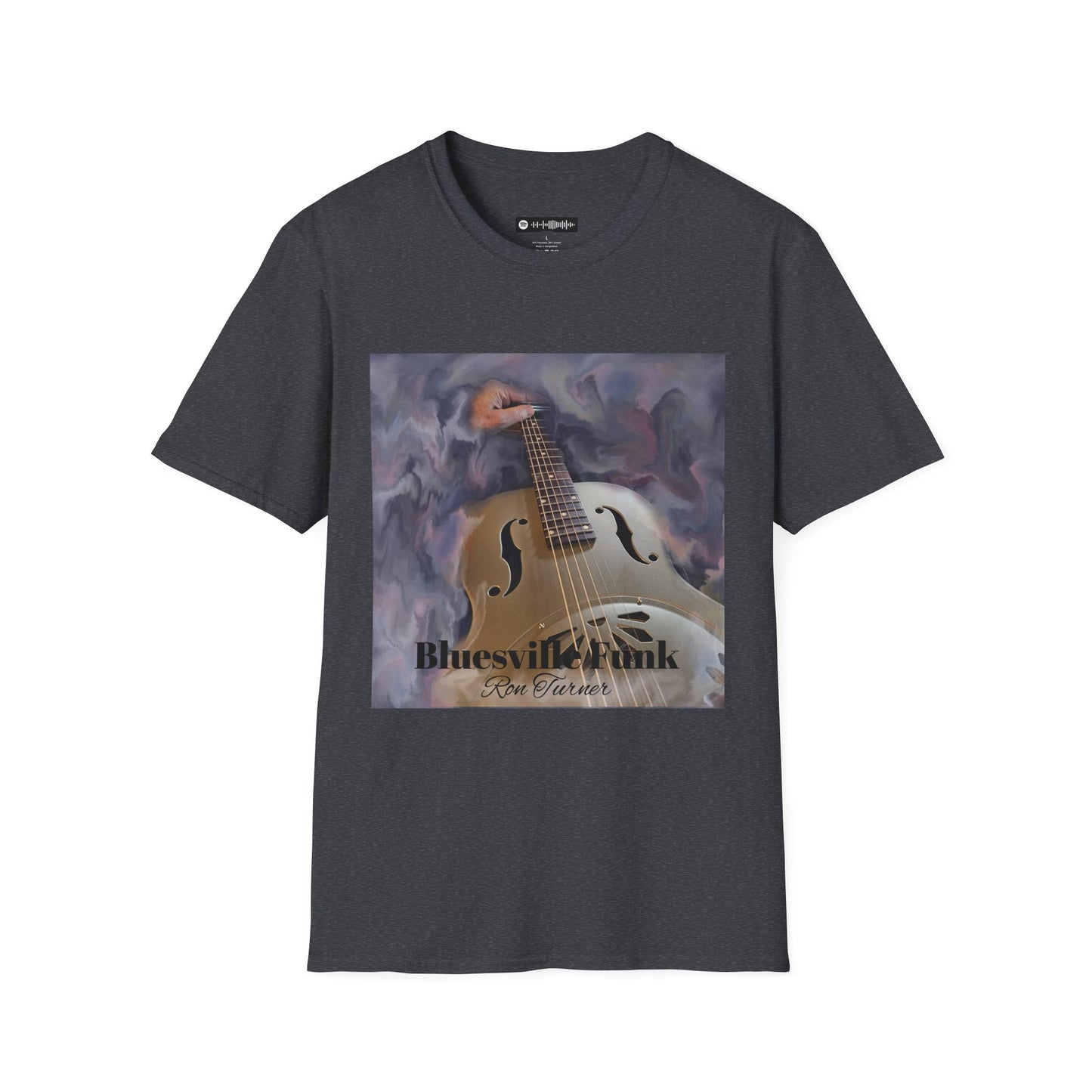 Bluesville Funk T-Shirt — Vintage Resonator Art Tee for Musicians & Music Lovers