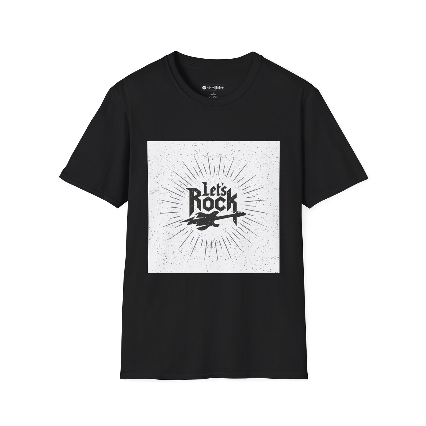 10% Off at checkout - Let's Rock T-Shirt — Vintage Guitar Graphic Tee