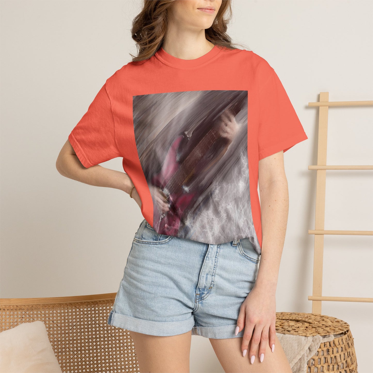 10%OFF at checkout! - Electric Motion Guitar T-Shirt, Red