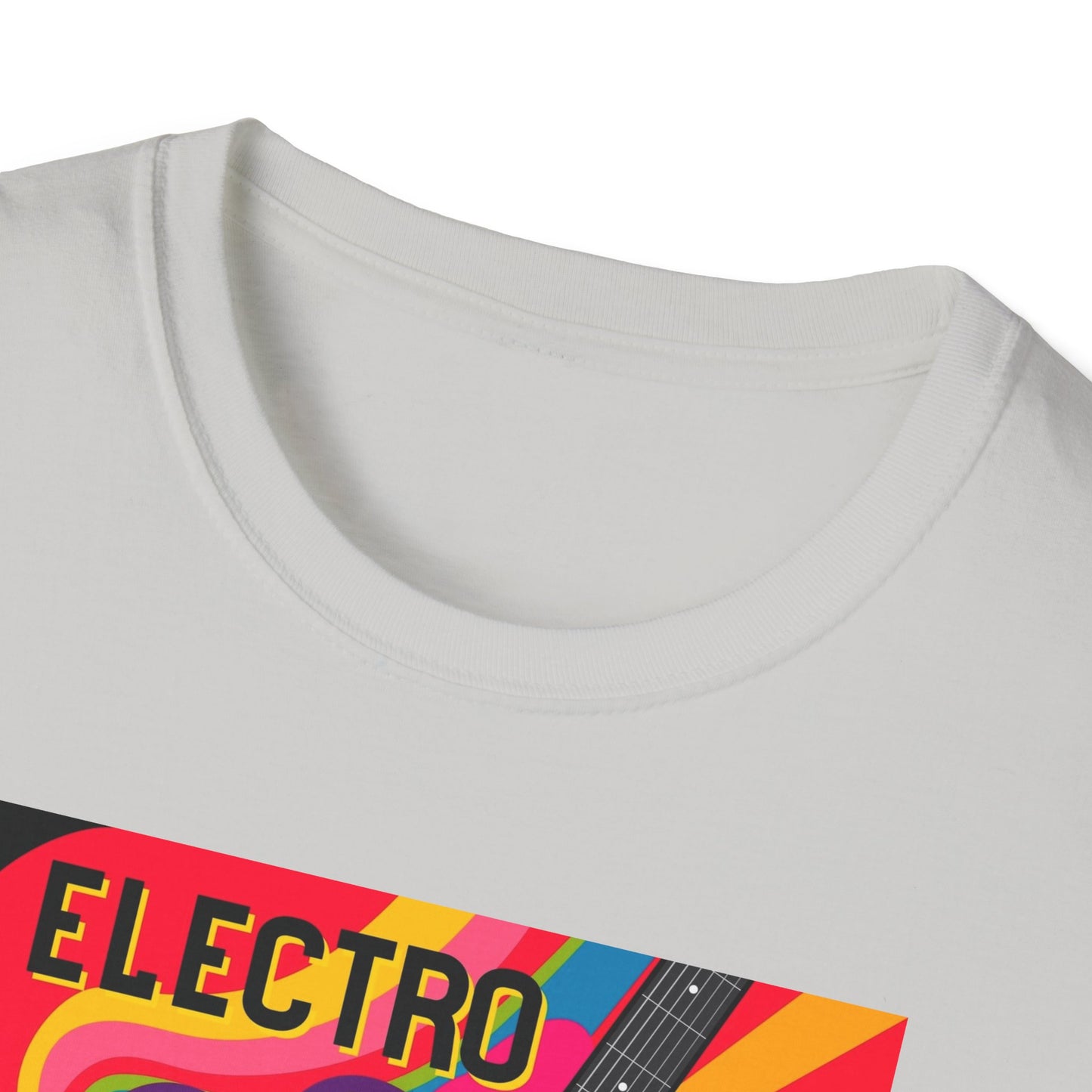 10%OFF at checkout! - Electro Guitar Poster T-Shirt — Retro Psychedelic Music Tee