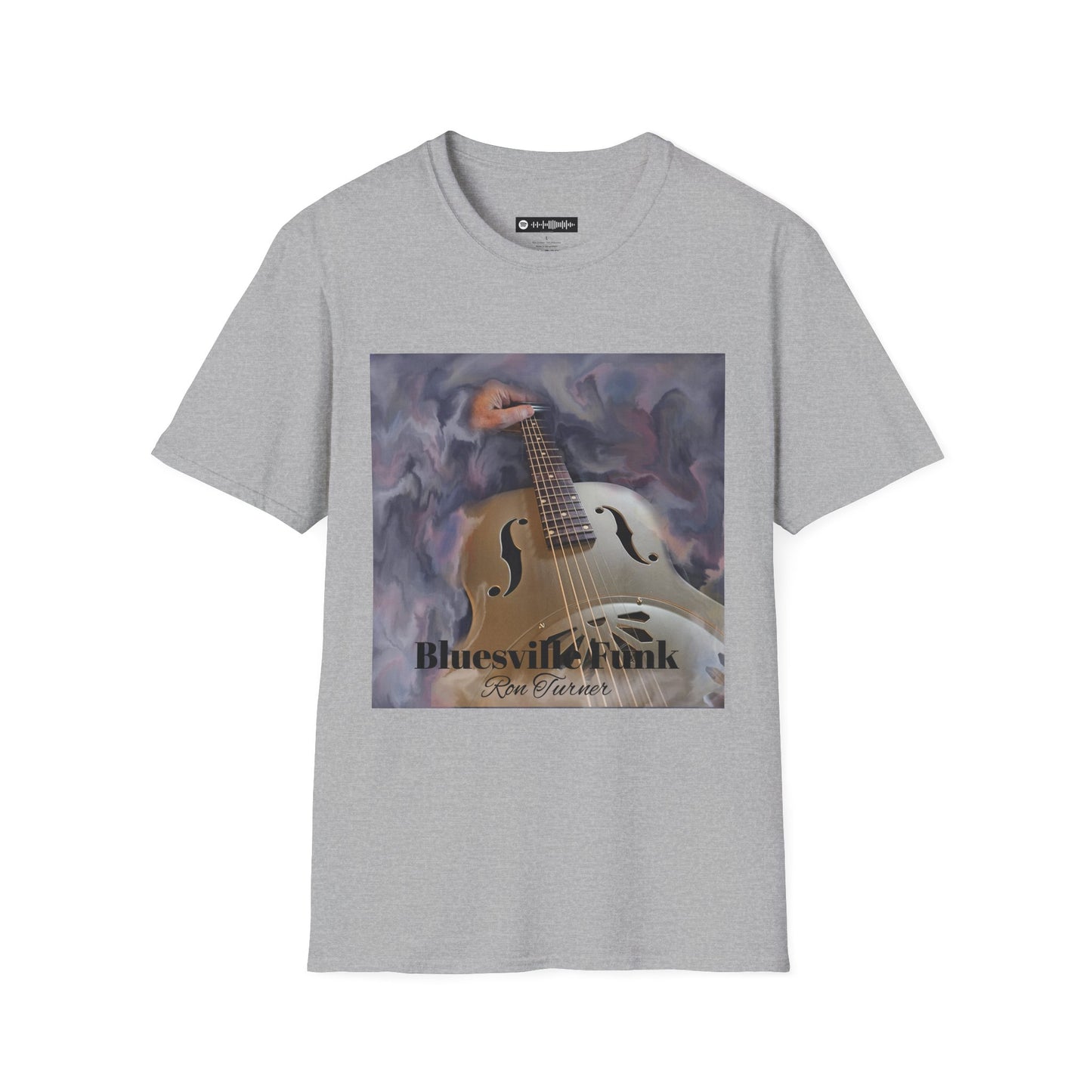 Bluesville Funk T-Shirt — Vintage Resonator Art Tee for Musicians & Music Lovers