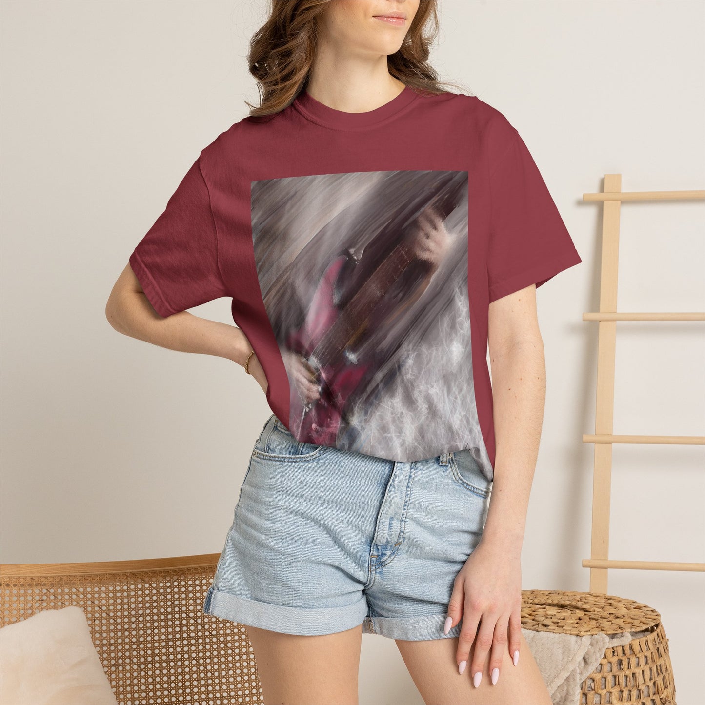 10%OFF at checkout! - Electric Motion Guitar T-Shirt, Red