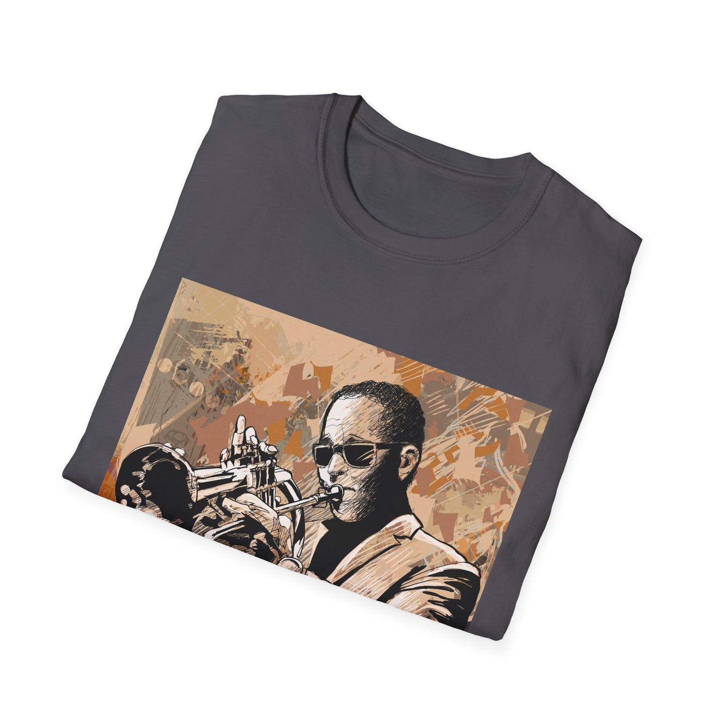 10%OFF at checkout! - Trumpet Jazz Portrait T-Shirt — Vintage Musician Graphic Tee