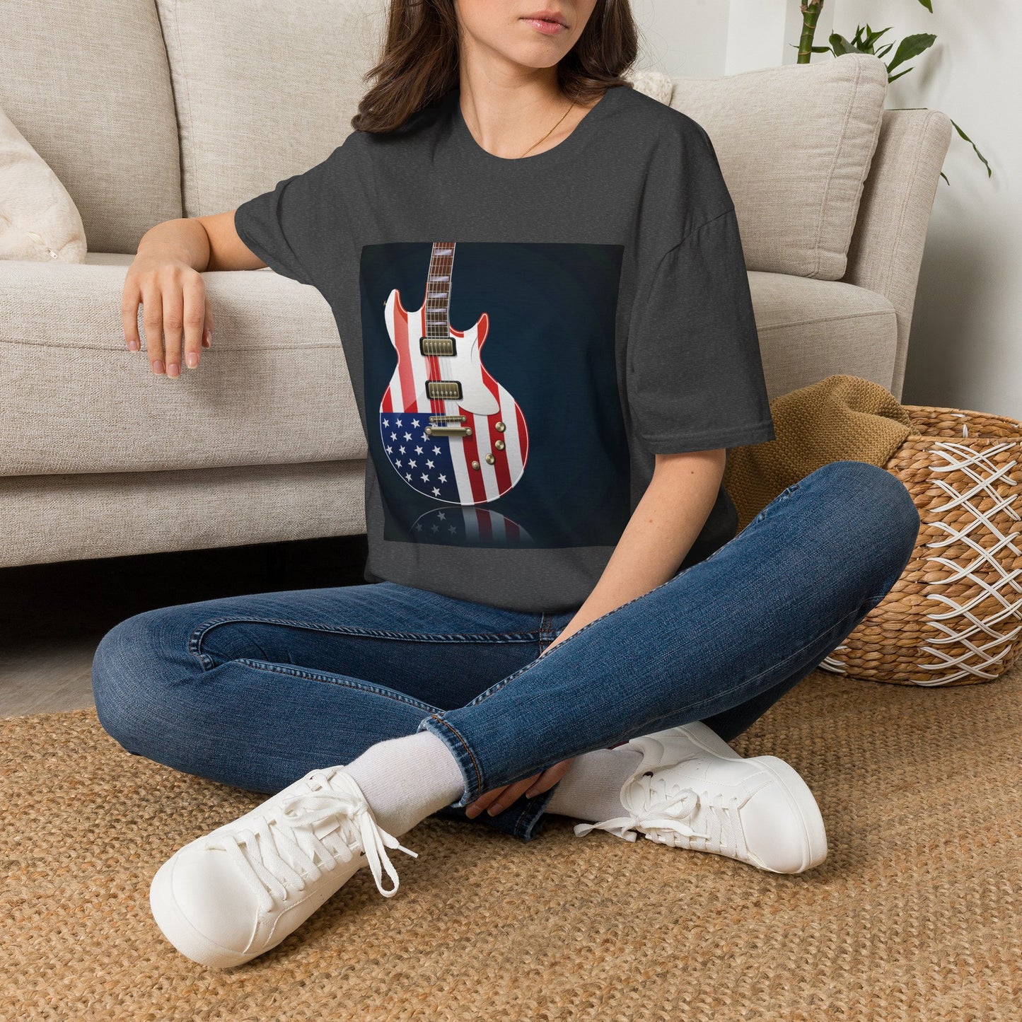 10% Off at checkout - American Flag Electric Guitar T-Shirt — Patriotic Rock Tee
