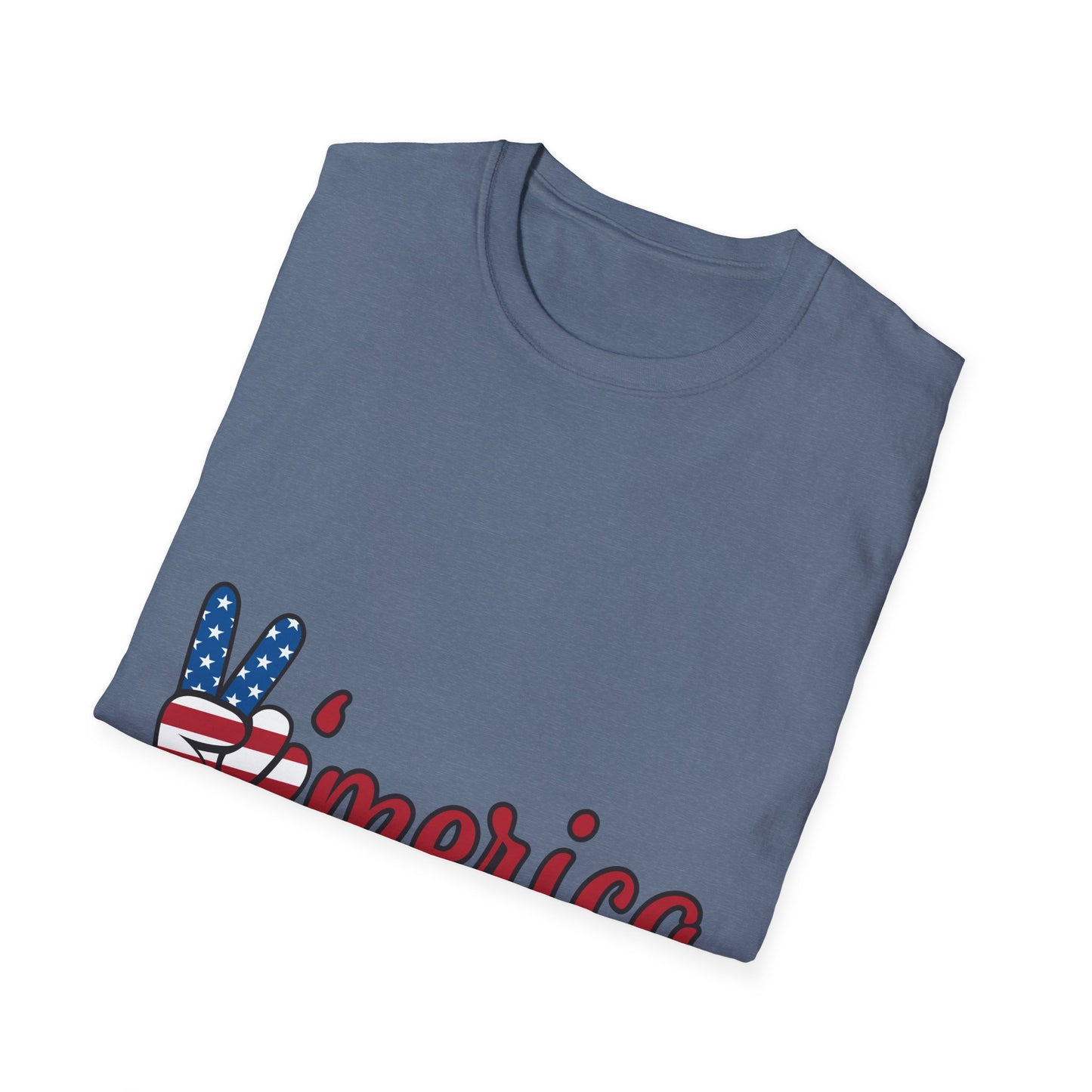 10%OFF at checkout! - 'Merica Flag Peace Sign T-Shirt — Patriotic 4th of July Tee