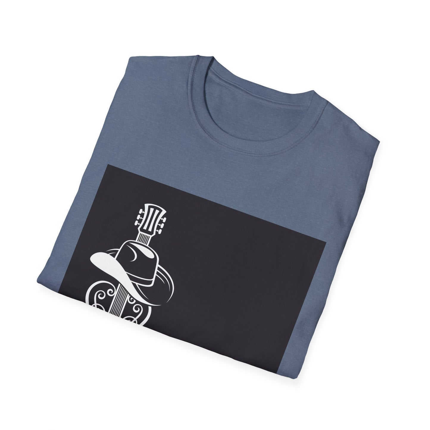 10%OFF at checkout! - Country Music Guitar Tee — "Country Music" Graphic T-Shirt with Cowboy Hat Design